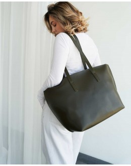 Жіноча сумка-шопер EMILY оливкова