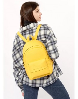 Жіночий рюкзак DALI з екошкіри (жовтий)