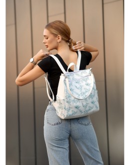 Рюкзак-сумка TRINITY білий з пальмами