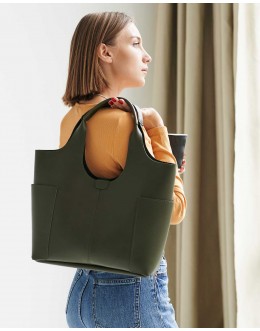 Жіноча сумка-шопер ZHAKLIN оливка