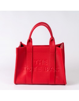 Жіноча сумка-тоут червона більша