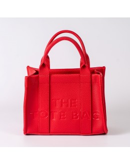 Жіноча сумка-тоут червона менша